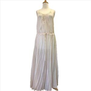 NWOT Authentic Vintage Free People Endless Summer Crochet Gauze Maxi Dress